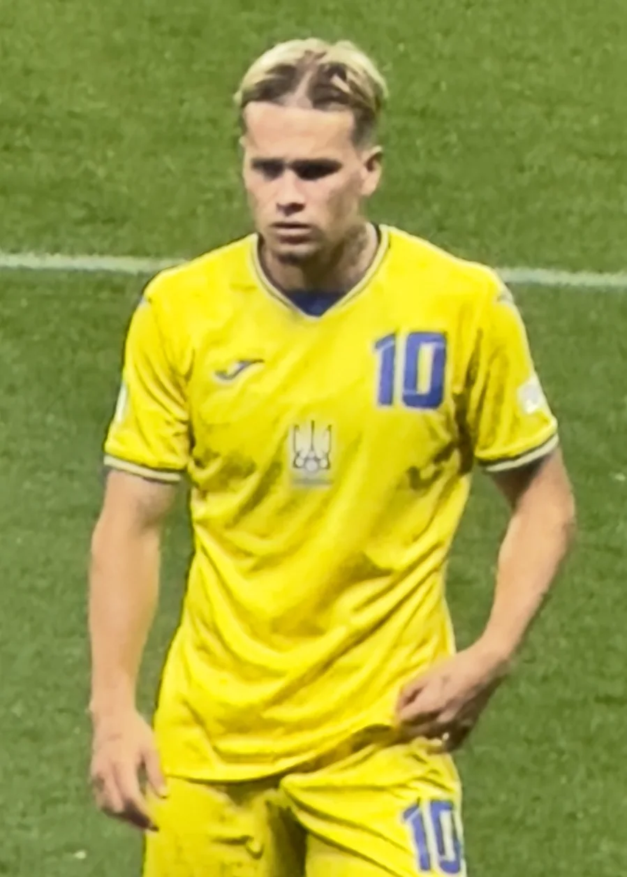 Mykhailo Mudryk con la selección sub-21 de Ucrania